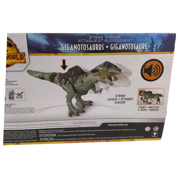Jurassic World Dominion Strike N' Roar Giganotosaurus 🆕 - Picture 9 of 12